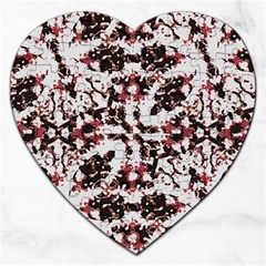 Texture Mosaic Abstract Design Jigsaw Puzzle (heart) by dflcprintsclothing