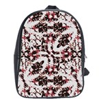 Texture Mosaic Abstract Design School Bag (Large) Front