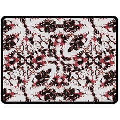 Texture Mosaic Abstract Design Double Sided Fleece Blanket (large) 