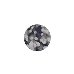 Gray Circles Of Light 1  Mini Magnets by DimitriosArt