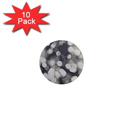 Gray Circles Of Light 1  Mini Magnet (10 Pack)  by DimitriosArt