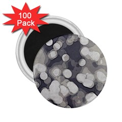 Gray Circles Of Light 2 25  Magnets (100 Pack)  by DimitriosArt