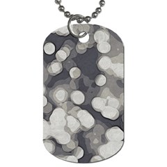 Gray circles of light Dog Tag (Two Sides)