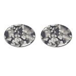 Gray circles of light Cufflinks (Oval) Front(Pair)