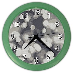 Gray circles of light Color Wall Clock