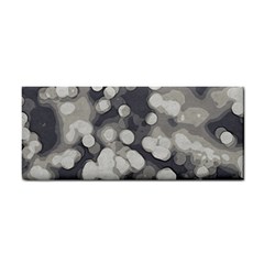 Gray circles of light Hand Towel