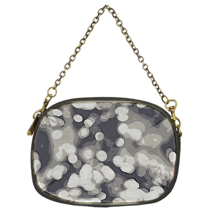 Gray circles of light Chain Purse (One Side)