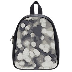 Gray circles of light School Bag (Small)