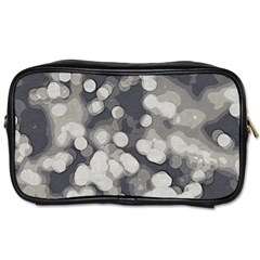 Gray Circles Of Light Toiletries Bag (one Side) by DimitriosArt