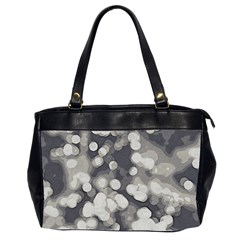 Gray Circles Of Light Oversize Office Handbag (2 Sides) by DimitriosArt