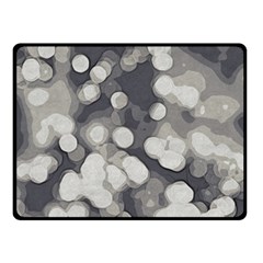 Gray circles of light Fleece Blanket (Small)