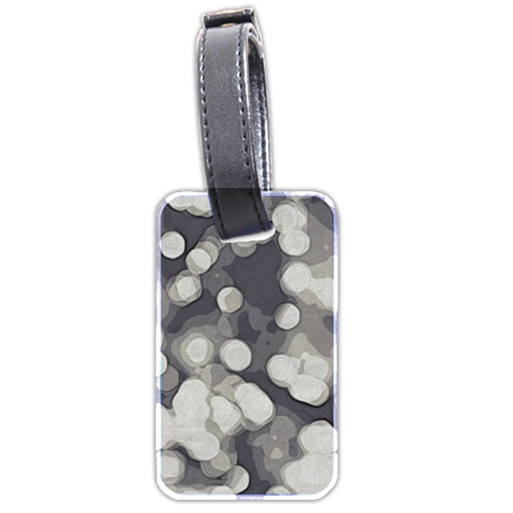 Gray circles of light Luggage Tag (two sides)