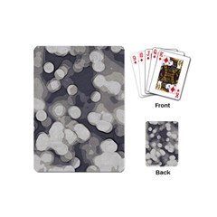 Gray Circles Of Light Playing Cards Single Design (mini) by DimitriosArt