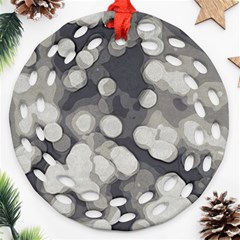 Gray circles of light Ornament (Round Filigree)