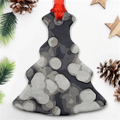 Gray circles of light Christmas Tree Ornament (Two Sides)