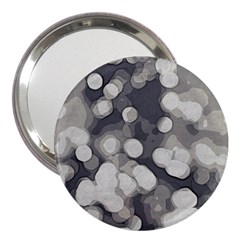 Gray circles of light 3  Handbag Mirrors