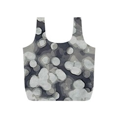 Gray circles of light Full Print Recycle Bag (S)