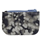 Gray circles of light Large Coin Purse Back