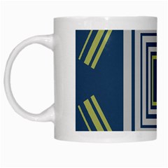 Abstract Pattern Geometric Backgrounds   White Mugs by Eskimos