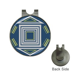 Abstract Pattern Geometric Backgrounds   Hat Clips With Golf Markers by Eskimos