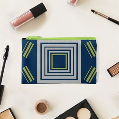 Abstract Pattern Geometric Backgrounds   Cosmetic Bag (xs) by Eskimos