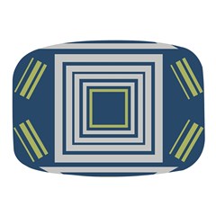 Abstract Pattern Geometric Backgrounds   Mini Square Pill Box by Eskimos