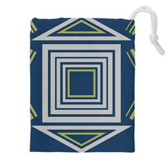 Abstract Pattern Geometric Backgrounds   Drawstring Pouch (5xl) by Eskimos