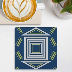 Abstract Pattern Geometric Backgrounds   Uv Print Square Tile Coaster  by Eskimos