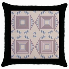 Abstract Pattern Geometric Backgrounds   Throw Pillow Case (black)