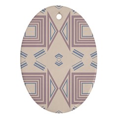 Abstract Pattern Geometric Backgrounds   Oval Ornament (two Sides) by Eskimos