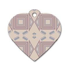 Abstract Pattern Geometric Backgrounds   Dog Tag Heart (two Sides) by Eskimos