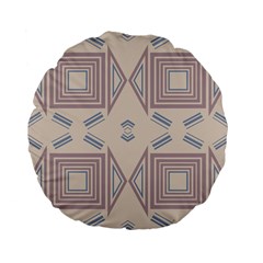 Abstract Pattern Geometric Backgrounds   Standard 15  Premium Flano Round Cushions by Eskimos