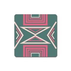 Abstract Pattern Geometric Backgrounds   Square Magnet by Eskimos