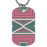 Abstract pattern geometric backgrounds   Dog Tag (Two Sides) Back