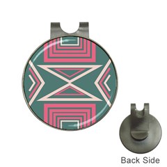 Abstract Pattern Geometric Backgrounds   Hat Clips With Golf Markers by Eskimos