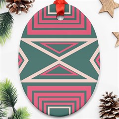 Abstract Pattern Geometric Backgrounds   Oval Ornament (two Sides) by Eskimos