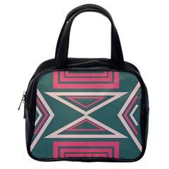 Abstract Pattern Geometric Backgrounds   Classic Handbag (one Side) by Eskimos