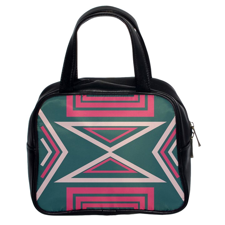 Abstract pattern geometric backgrounds   Classic Handbag (Two Sides)