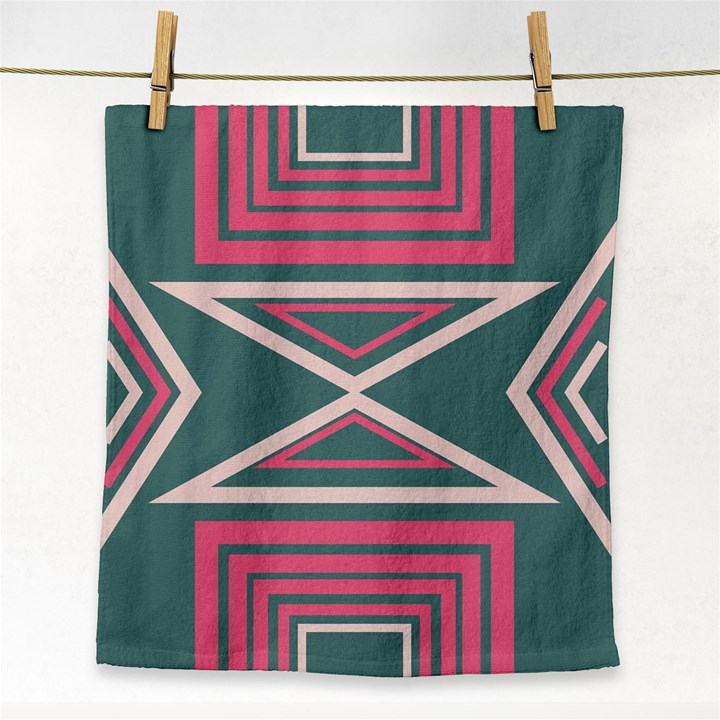 Abstract pattern geometric backgrounds   Face Towel