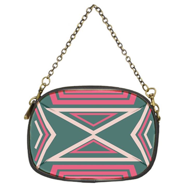 Abstract pattern geometric backgrounds   Chain Purse (Two Sides)