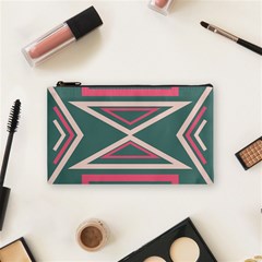 Abstract Pattern Geometric Backgrounds   Cosmetic Bag (small) by Eskimos