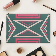 Abstract Pattern Geometric Backgrounds   Cosmetic Bag (large) by Eskimos