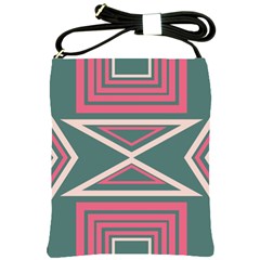 Abstract Pattern Geometric Backgrounds   Shoulder Sling Bag by Eskimos