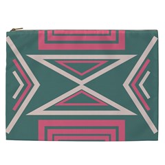 Abstract Pattern Geometric Backgrounds   Cosmetic Bag (xxl) by Eskimos