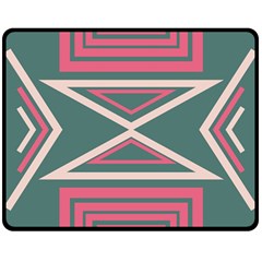 Abstract Pattern Geometric Backgrounds   Double Sided Fleece Blanket (medium)  by Eskimos