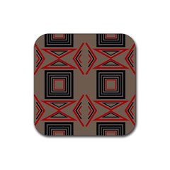 Abstract Pattern Geometric Backgrounds   Rubber Coaster (square) by Eskimos