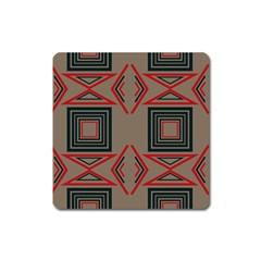 Abstract Pattern Geometric Backgrounds   Square Magnet by Eskimos