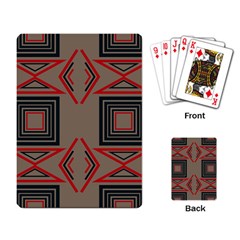 Abstract Pattern Geometric Backgrounds   Playing Cards Single Design (rectangle) by Eskimos