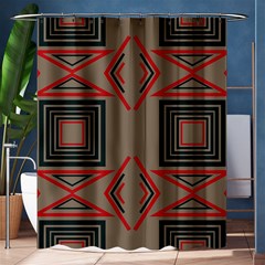 Abstract Pattern Geometric Backgrounds   Shower Curtain 60  X 72  (medium)  by Eskimos