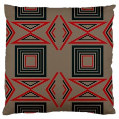 Abstract Pattern Geometric Backgrounds   Large Flano Cushion Case (one Side) by Eskimos